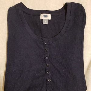 Old Navy Henley - Navy Blue - Small